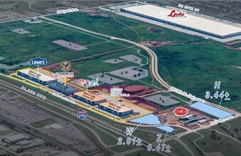 I-240, Oklahoma City, OK - Vue aérienne vue de carte