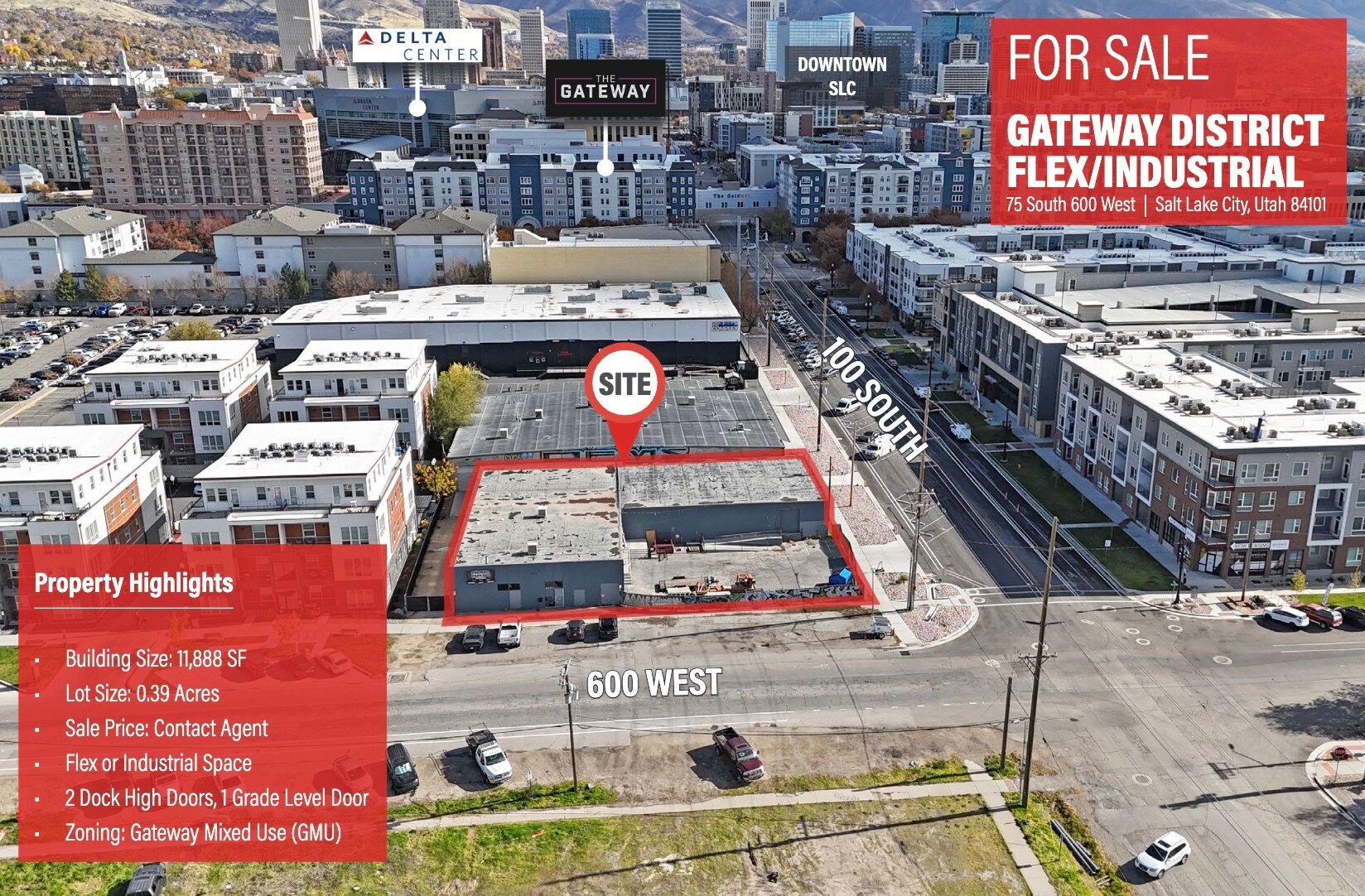 75 S 600 W, Salt Lake City, UT à vendre Photo de l’immeuble– Image 1 sur 11