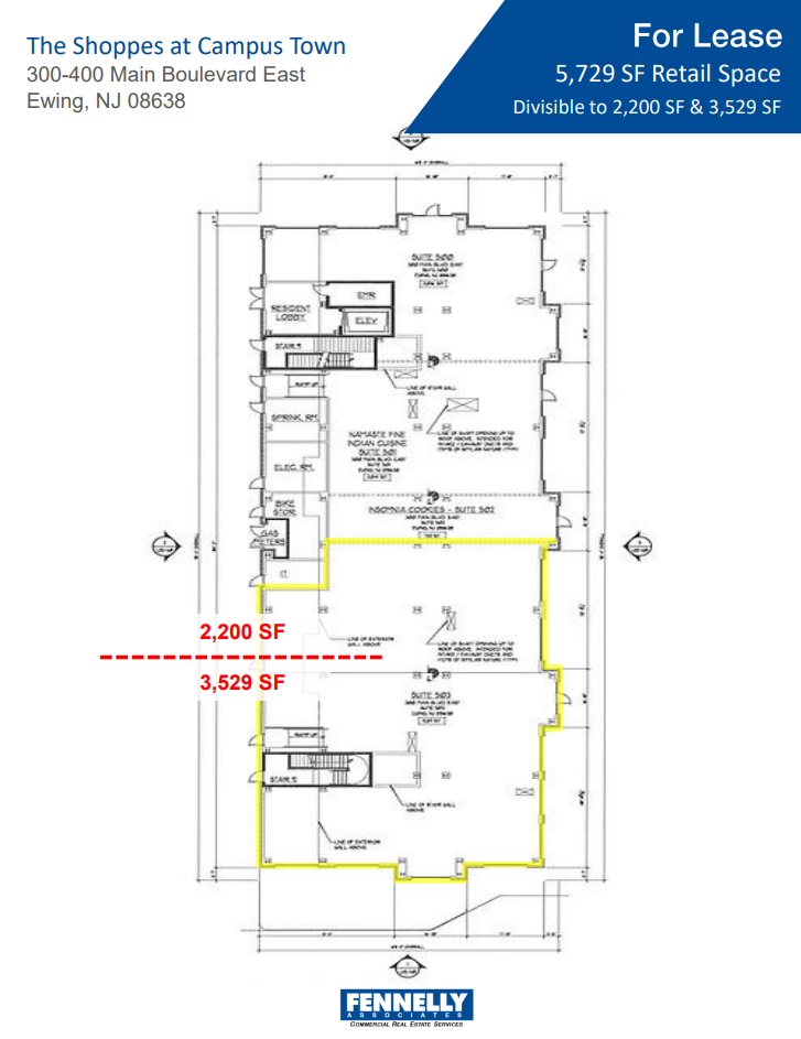 100 Campus Town Cir, Ewing, NJ à louer Plan d’étage– Image 1 sur 1