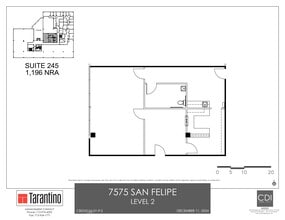 7575 San Felipe, Houston, TX à louer Plan de site– Image 1 sur 1