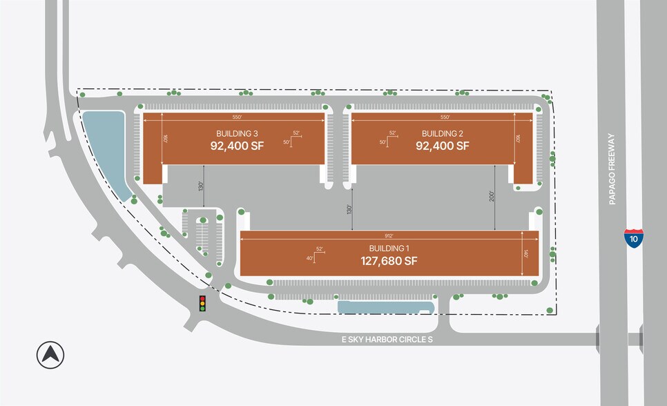 1820 E Sky Harbor Circle N, Phoenix, AZ à louer - Plan de site – Image 2 sur 3