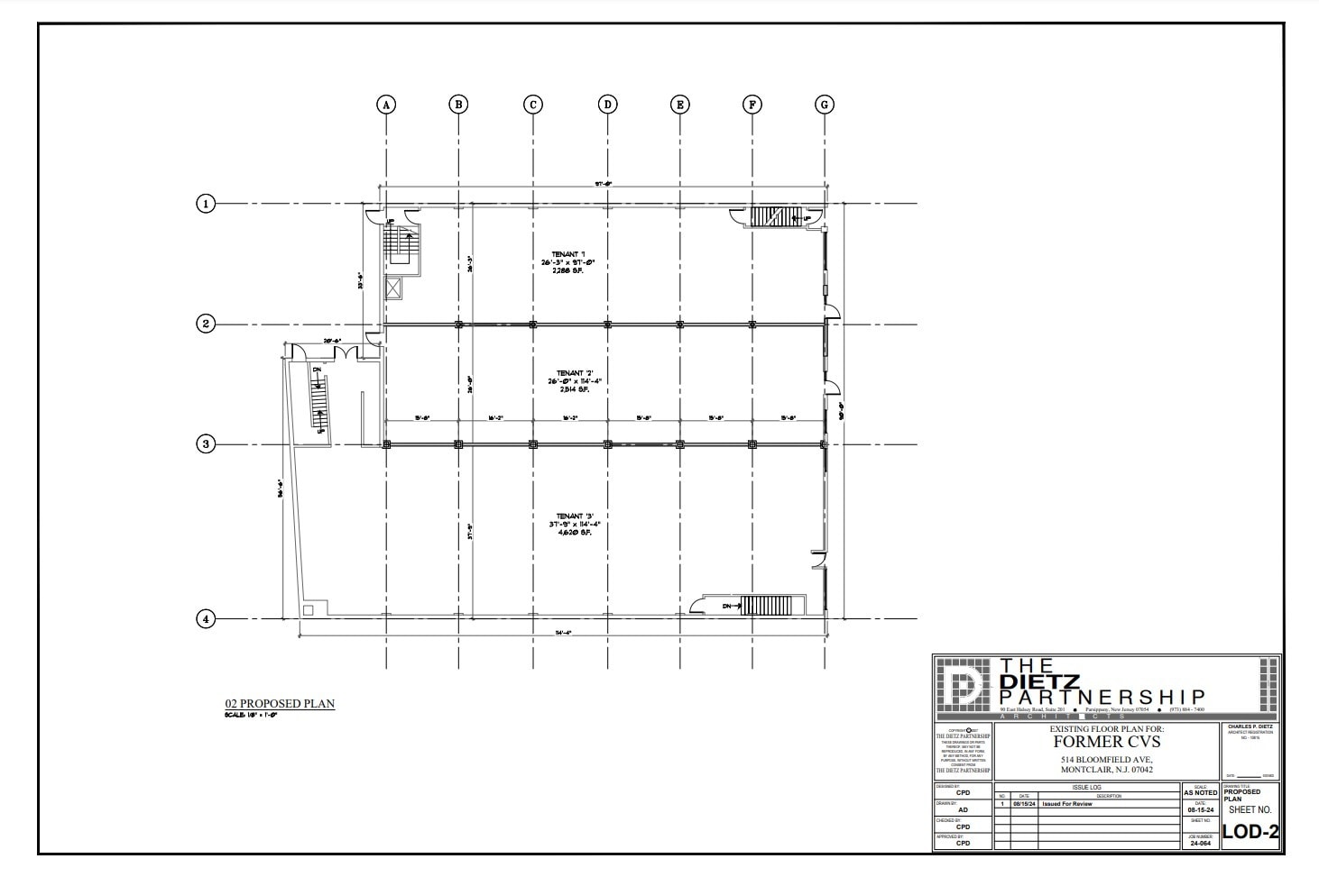516 Bloomfield Ave, Montclair, NJ à louer Plan de site– Image 1 sur 4