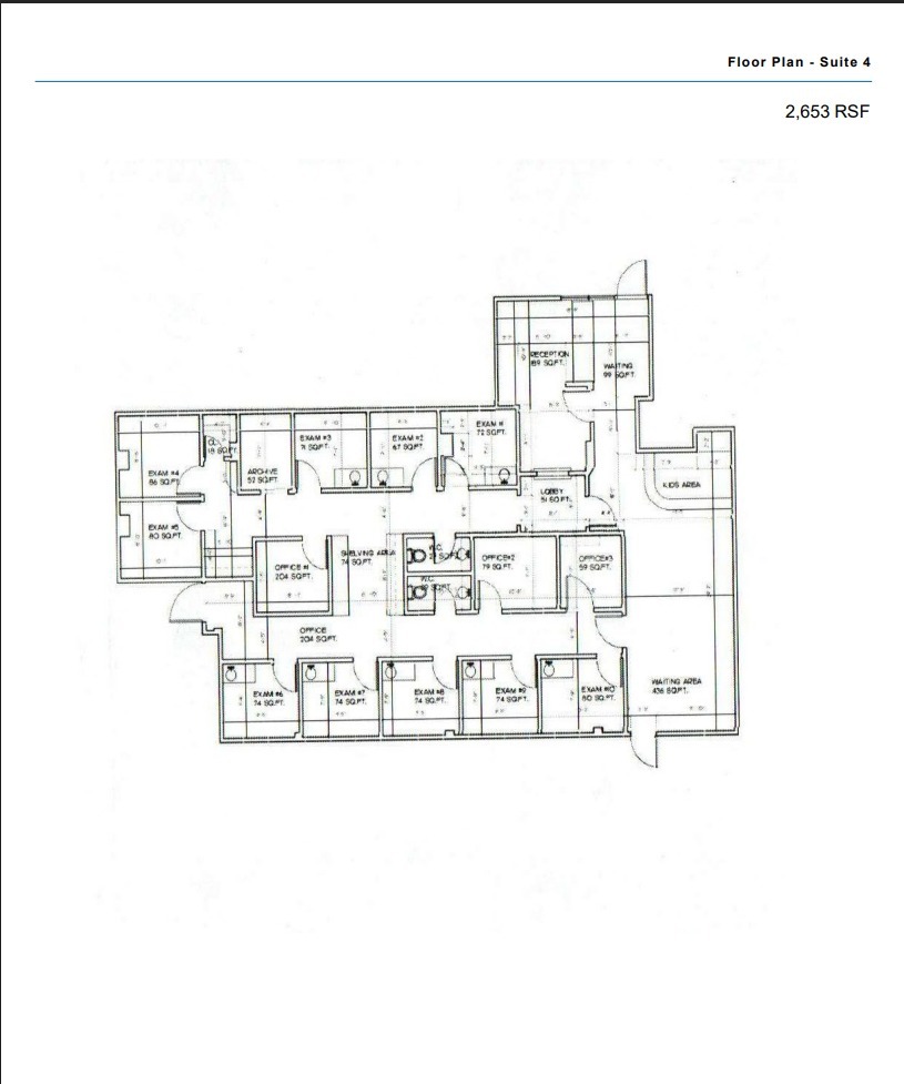 22341 W Eight Mile Rd, Detroit, MI à louer Plan d’étage– Image 1 sur 2
