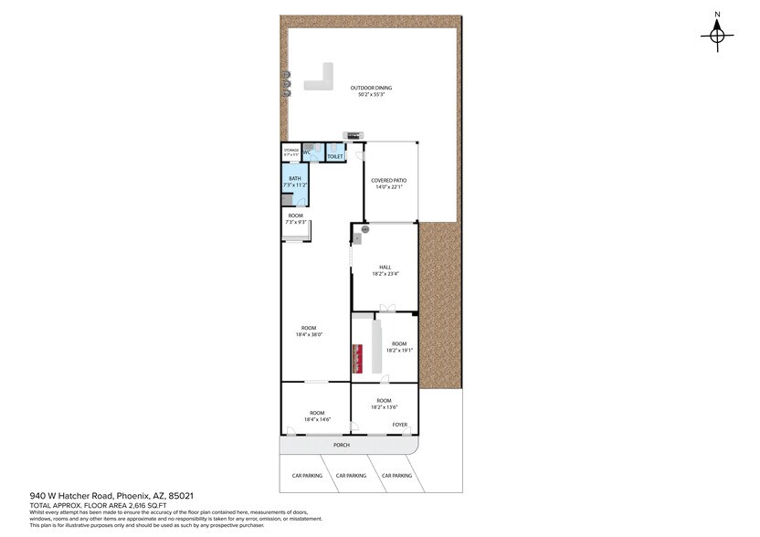 940 W Hatcher Rd, Phoenix, AZ à vendre - Plan d’étage – Image 2 sur 26