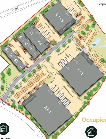 3A-3H Pershore Rd, Worcester à louer - Plan de site – Image 3 sur 3