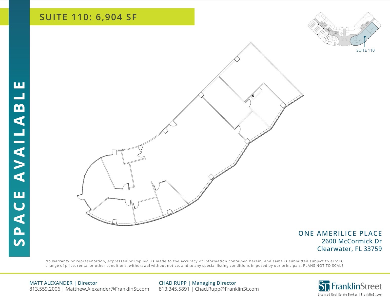 2600 McCormick Dr, Clearwater, FL à louer Plan d’étage– Image 1 sur 1