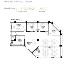 4745 N 7th St, Phoenix, AZ à louer Plan d’étage– Image 1 sur 1
