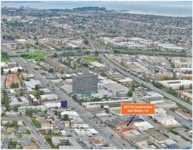 2277-2281 S El Camino Real, San Mateo, CA - Vue aérienne vue de carte - Image1