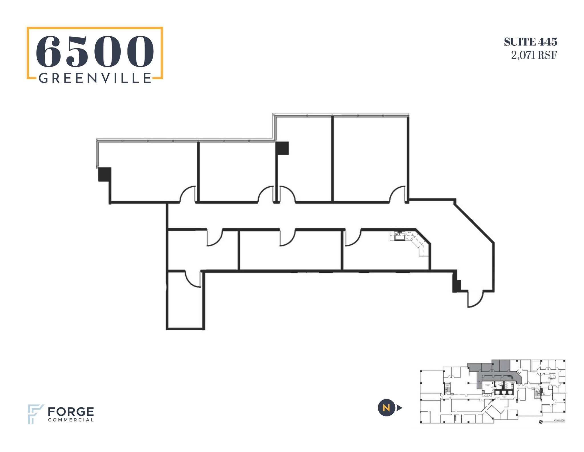 6500 Greenville Ave, Dallas, TX à louer Plan d’étage– Image 1 sur 1