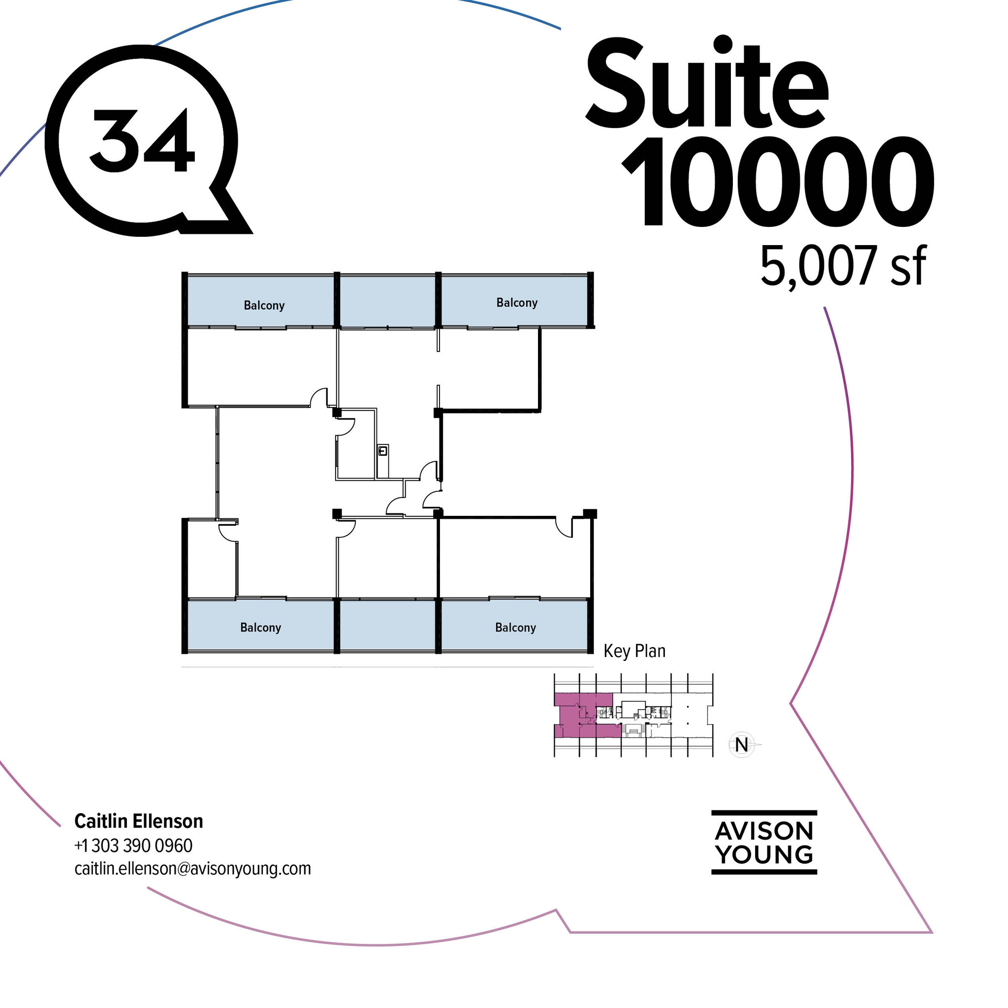 3401 Quebec St, Denver, CO à louer Plan d’étage– Image 1 sur 2