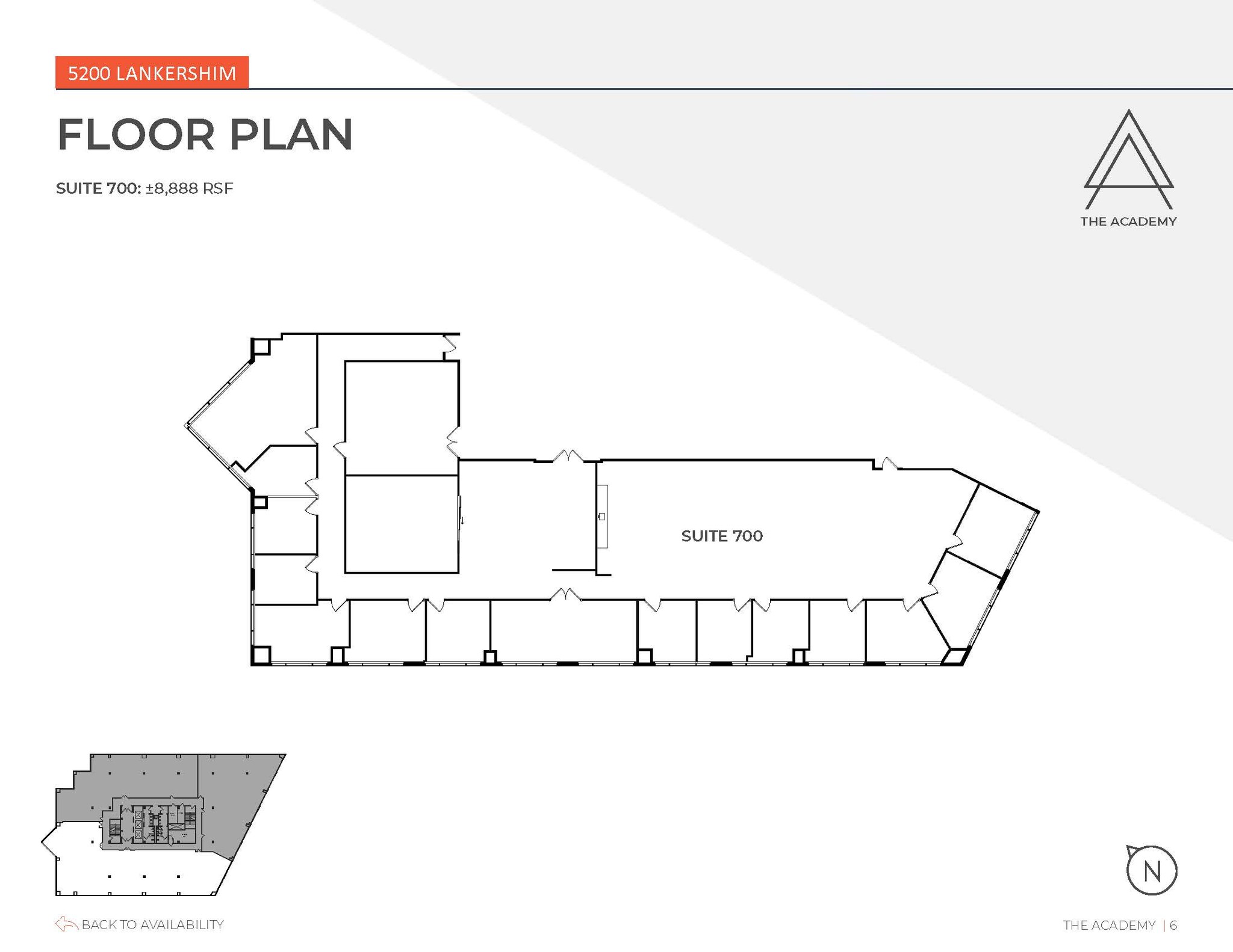 5200 Lankershim Blvd, North Hollywood, CA à louer Plan d’étage– Image 1 sur 1