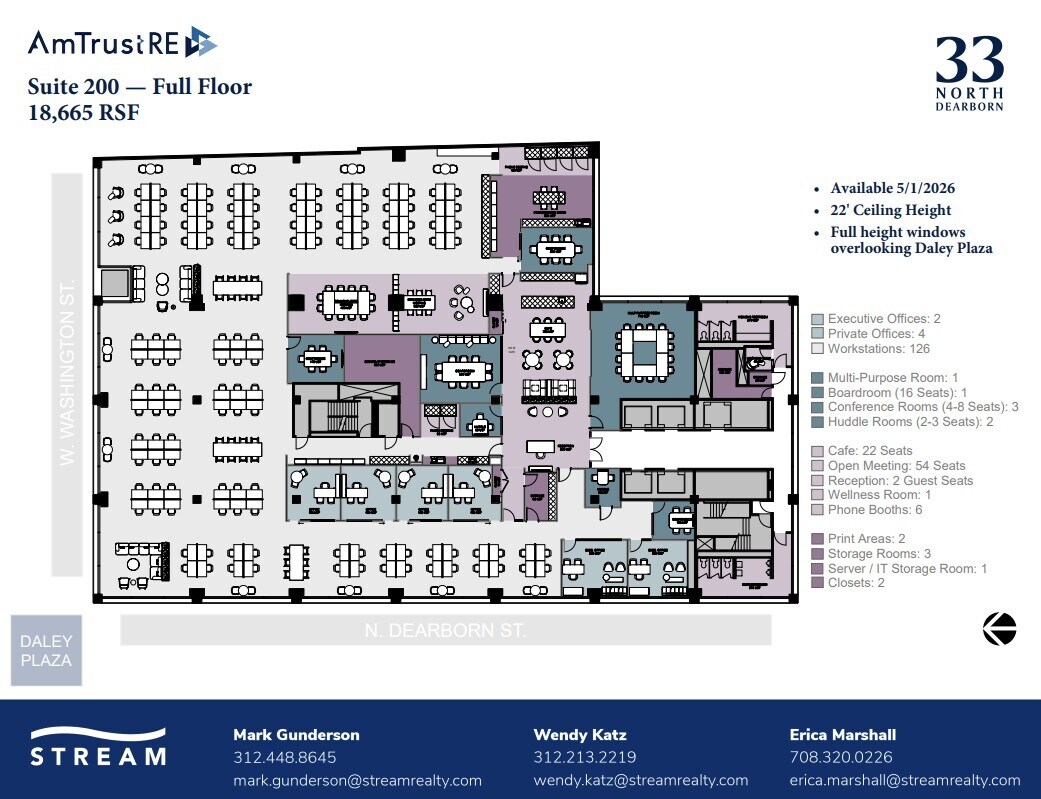 33 N Dearborn St, Chicago, IL à louer Plan d’étage– Image 1 sur 1