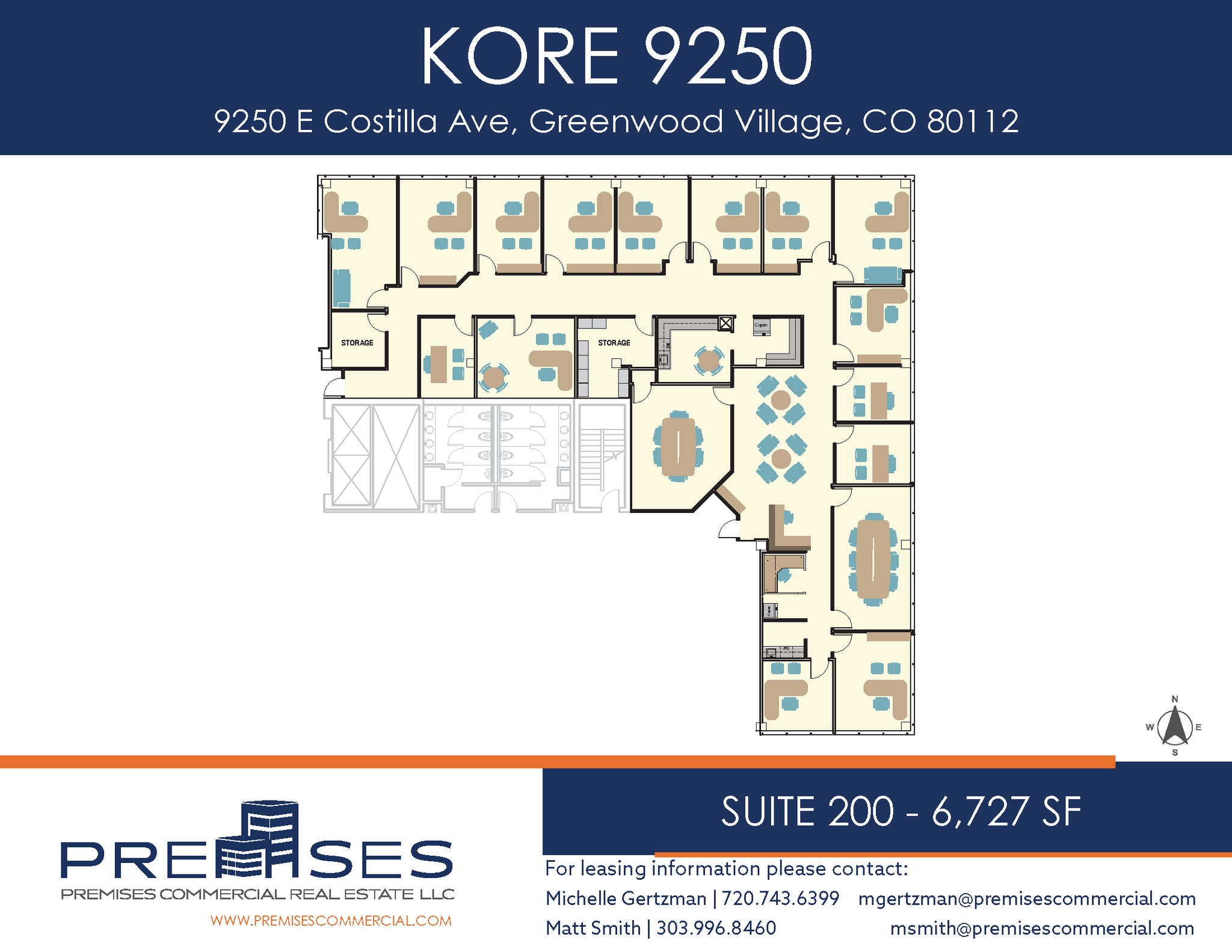 9250 E Costilla Ave, Greenwood Village, CO à louer Plan d’étage– Image 1 sur 1