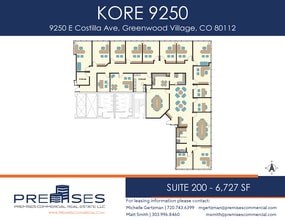 9250 E Costilla Ave, Greenwood Village, CO à louer Plan d’étage– Image 1 sur 1