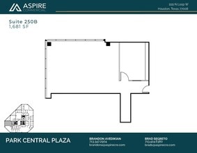 1111 N Loop W, Houston, TX à louer Plan d’étage– Image 1 sur 1