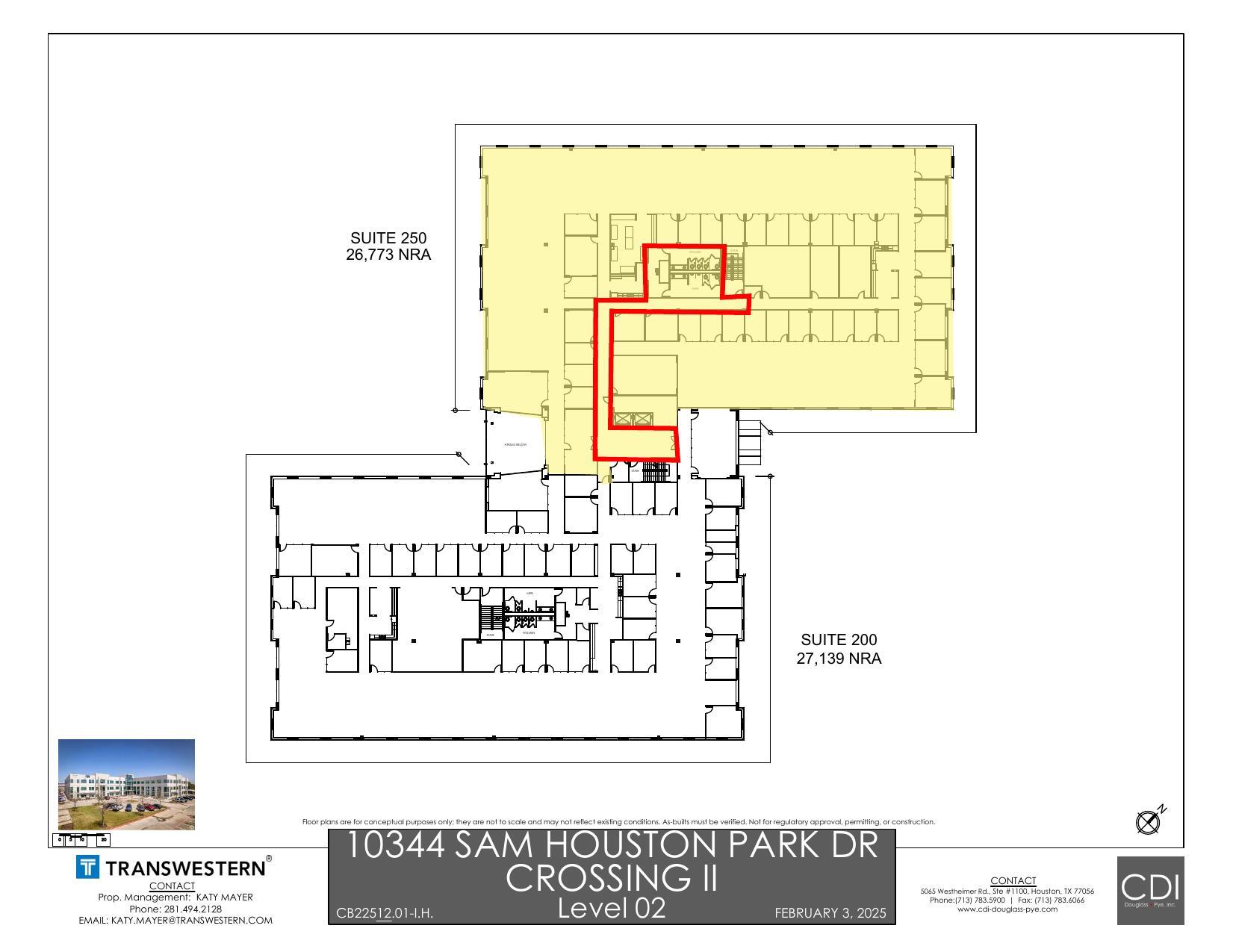 10344 Sam Houston Park Dr, Houston, TX à louer Plan d’étage– Image 1 sur 1