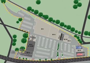 801-901 W Broad St, Waynesboro, VA à louer Plan de site– Image 2 sur 2