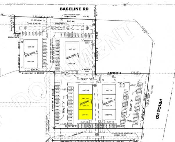 2151 E Baseline Rd, Tempe, AZ à vendre - Plan cadastral – Image 3 sur 9