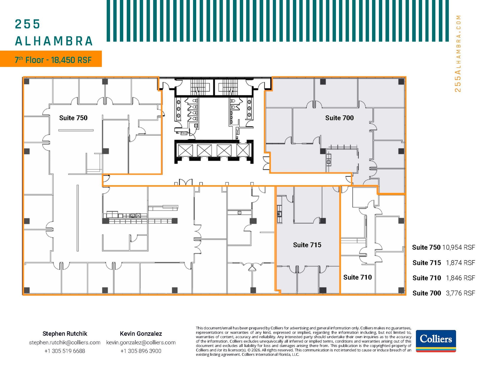 255 Alhambra Cir, Coral Gables, FL à louer Plan d’étage– Image 1 sur 1