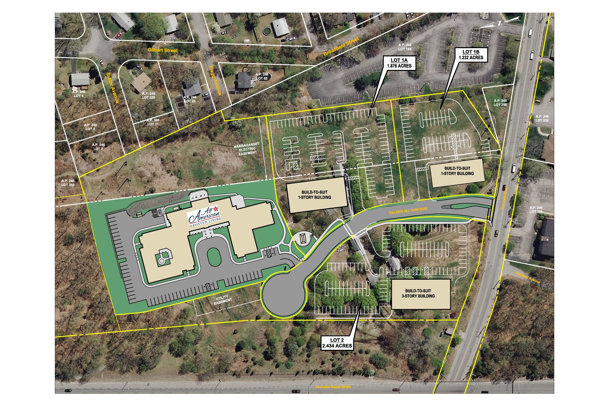 275 Tollgate Hill Farm Rd, Warwick, RI à louer Plan de site– Image 1 sur 2