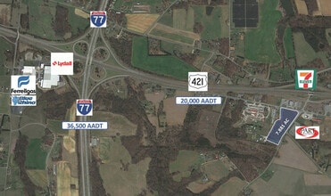 Asbury Church Road & Rocky Branch Rd, Hamptonville, NC - Vue aérienne  vue de carte
