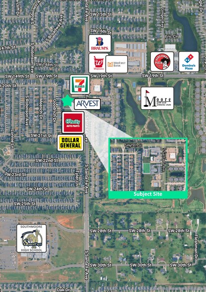 2105 Santa Fe ave, Moore, OK à vendre - Photo de l’immeuble – Image 2 sur 2