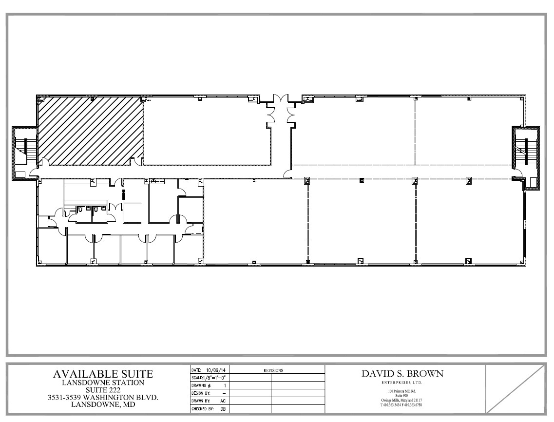 3531 Washington Blvd, Lansdowne, MD à louer Plan d’étage– Image 1 sur 4