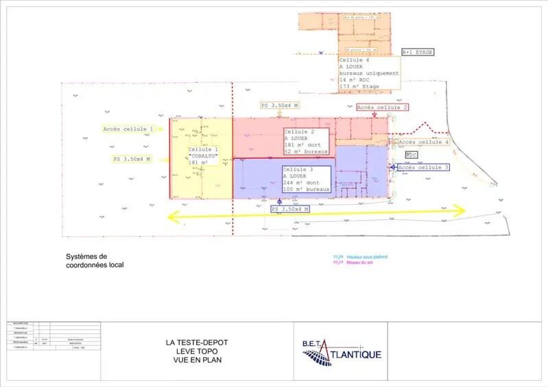 Local d’activités dans La Teste-de-Buch à louer - Plan de site – Image 3 sur 3