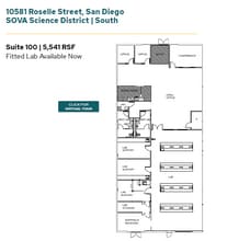 11555 Sorrento Valley Rd, San Diego, CA à louer Plan d’étage– Image 1 sur 1