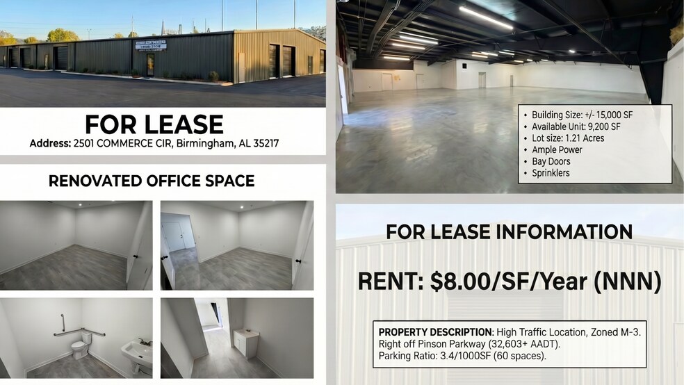 2501 Commerce Cir, Tarrant, AL à louer - Photo de l’immeuble – Image 2 sur 2