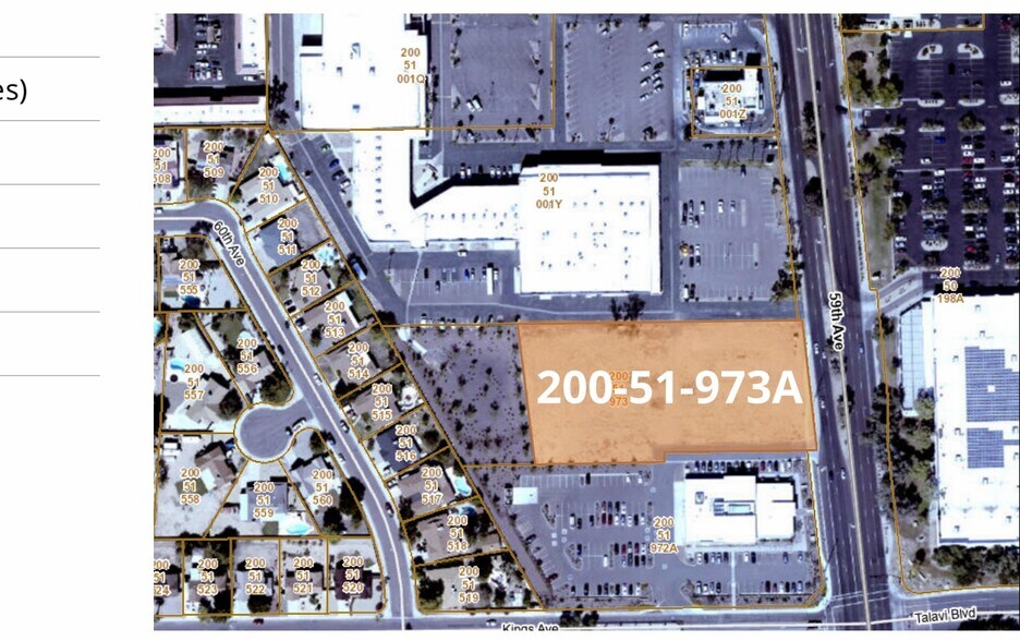 59th Ave, Glendale, AZ à vendre - Plan cadastral – Image 2 sur 3