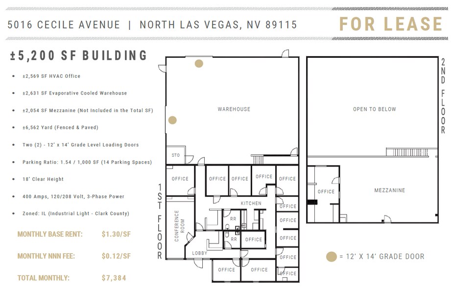 5016 Cecile Ave, Las Vegas, NV à louer - Plan d’étage – Image 3 sur 4