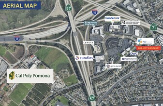 716 Corporate Center Dr, Pomona, CA - Vue aérienne vue de carte - Image1