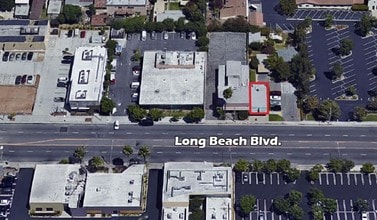 3732-3740 Long Beach Blvd, Long Beach, CA - Vue aérienne vue de carte