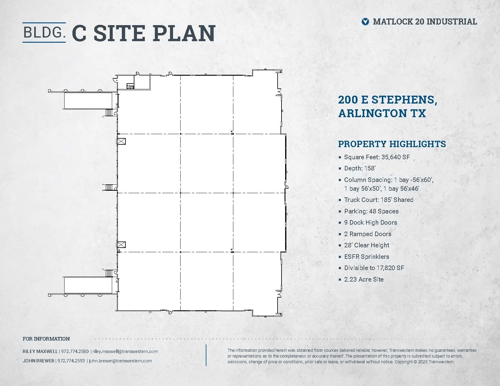 100 Stephens St, Arlington, TX à louer Plan de site– Image 1 sur 1
