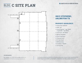 100 Stephens St, Arlington, TX à louer Plan de site– Image 1 sur 1