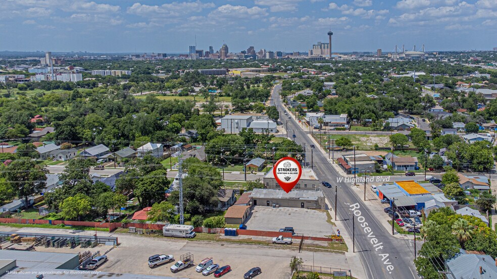 705 Roosevelt Ave, San Antonio, TX à vendre - Aérien – Image 2 sur 21