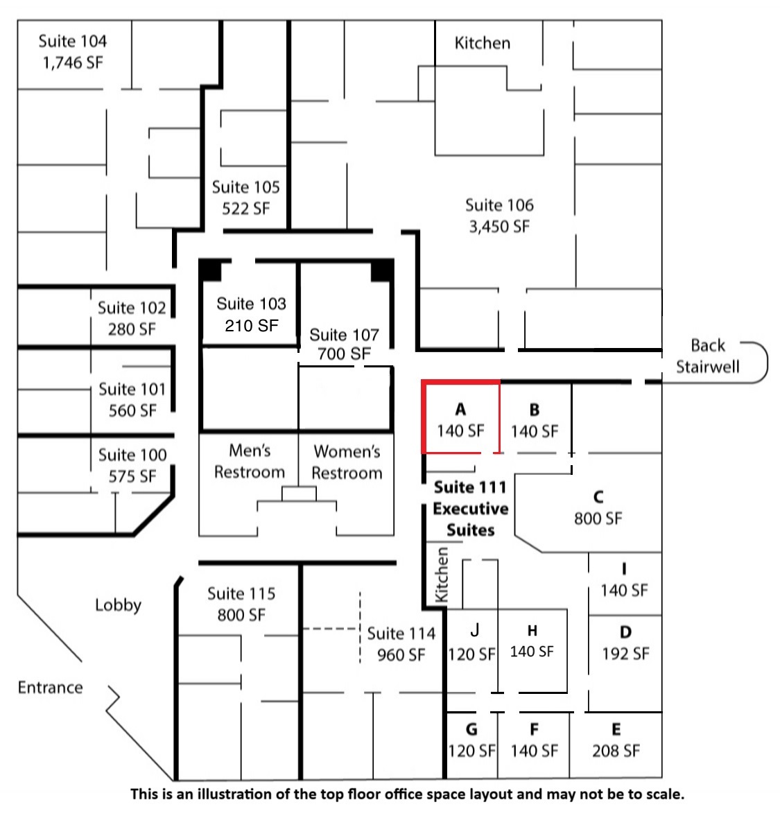 7950 S Lincoln St, Littleton, CO à louer Plan d’étage– Image 1 sur 1