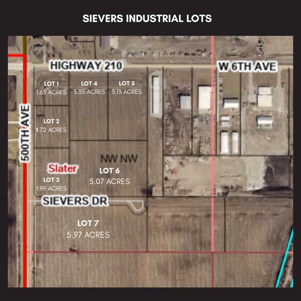 Sievers Industrial Park Land, Slater, IA à vendre - Photo de l’immeuble – Image 2 sur 2