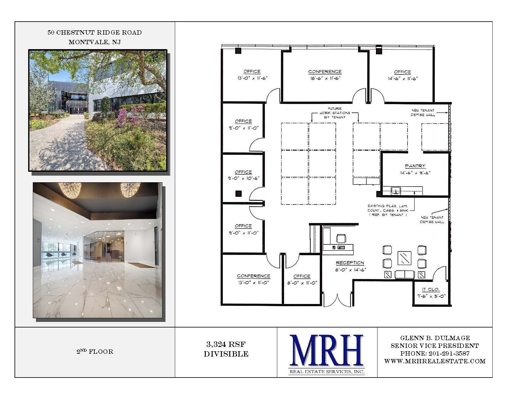 50 Chestnut Ridge Rd, Montvale, NJ à louer Plan d’étage– Image 1 sur 1