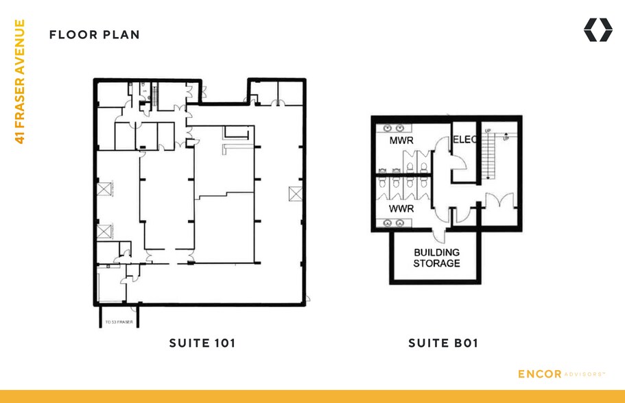 41 Fraser Ave, Toronto, ON à louer - Plan d’étage – Image 3 sur 13