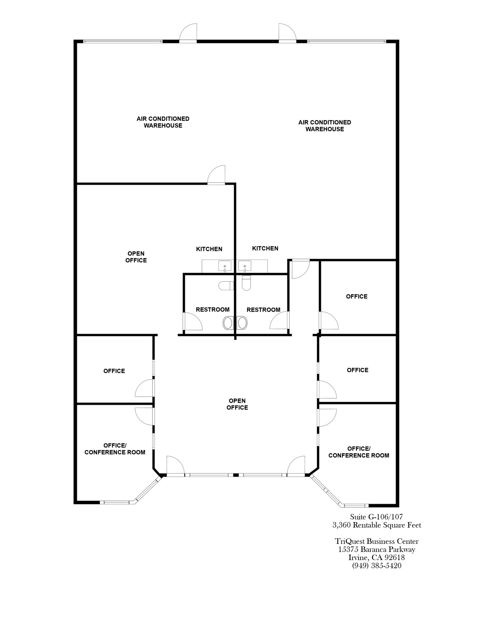 15375 Barranca Pky, Irvine, CA à louer Plan d’étage– Image 1 sur 1