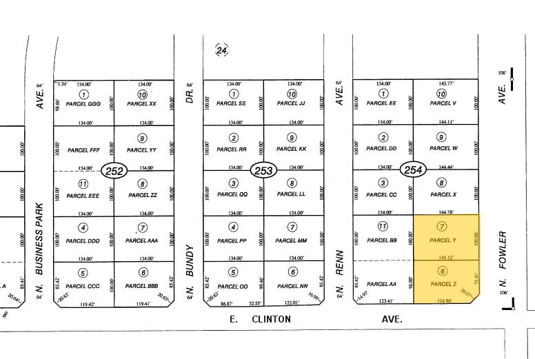 2455 N Fowler Ave, Fresno, CA à louer - Plan cadastral – Image 2 sur 5