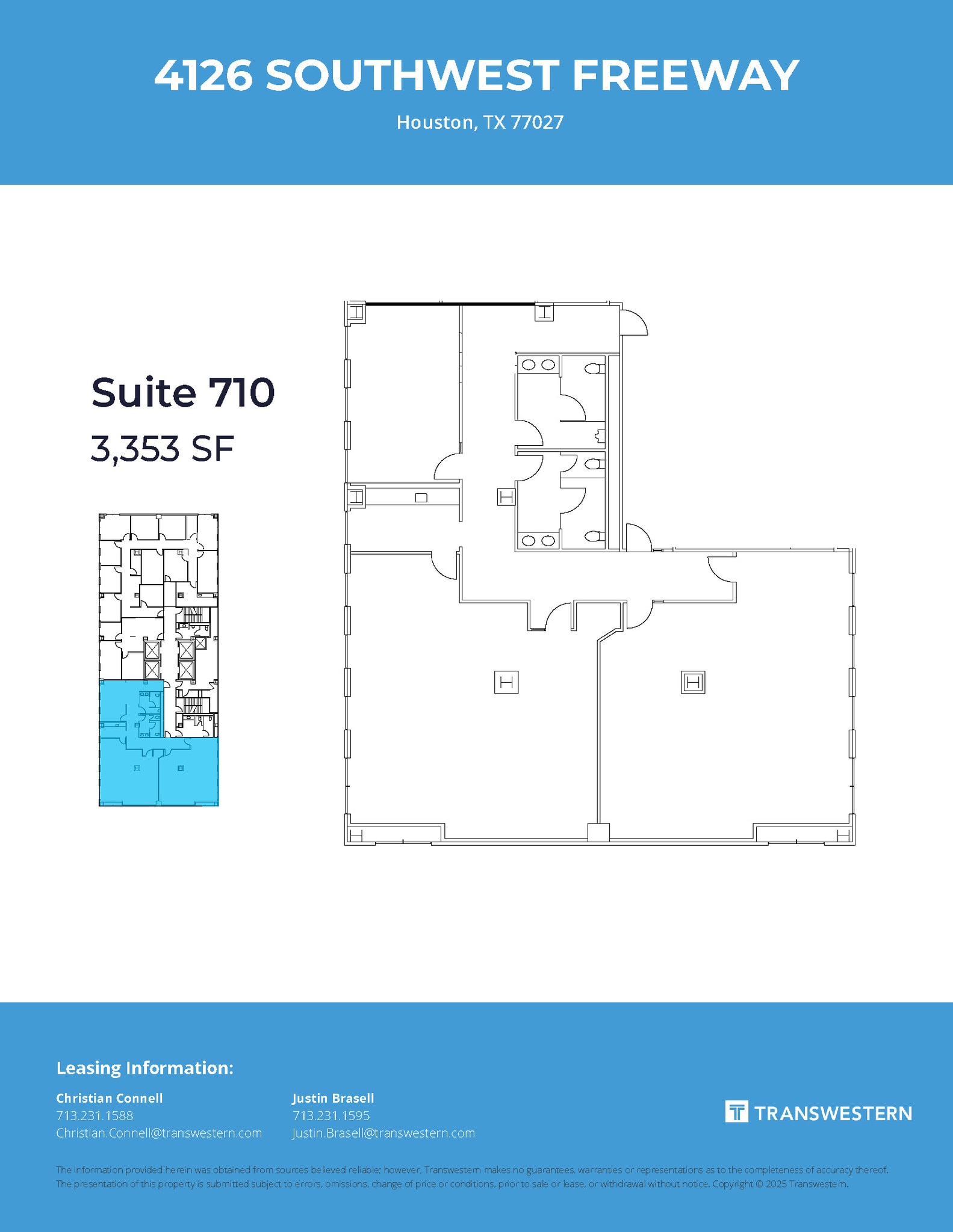 4126 Southwest Fwy, Houston, TX à louer Plan d’étage– Image 1 sur 1