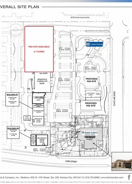 State Line Road at 133rd St, Leawood, KS à vendre - Plan de site – Image 2 sur 4
