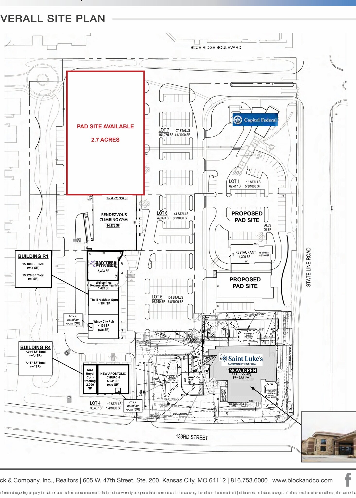 State Line Road at 133rd St, Leawood, KS à louer Plan de site– Image 1 sur 5