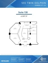 555 Twin Dolphin Dr, Redwood City, CA à louer Plan d’étage– Image 1 sur 1