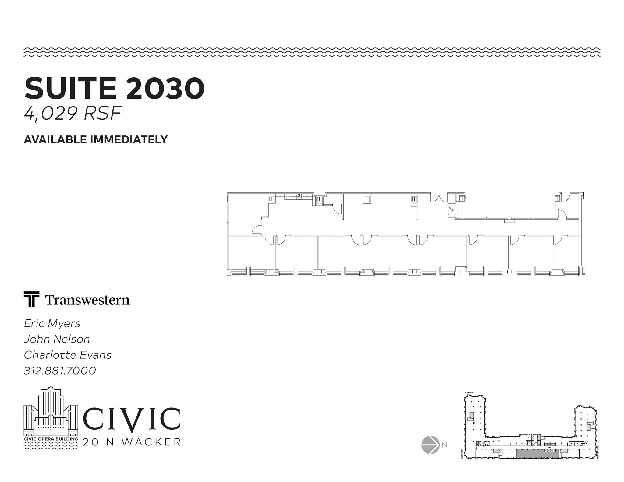 20 N Wacker Dr, Chicago, IL à louer Plan d’étage– Image 1 sur 1
