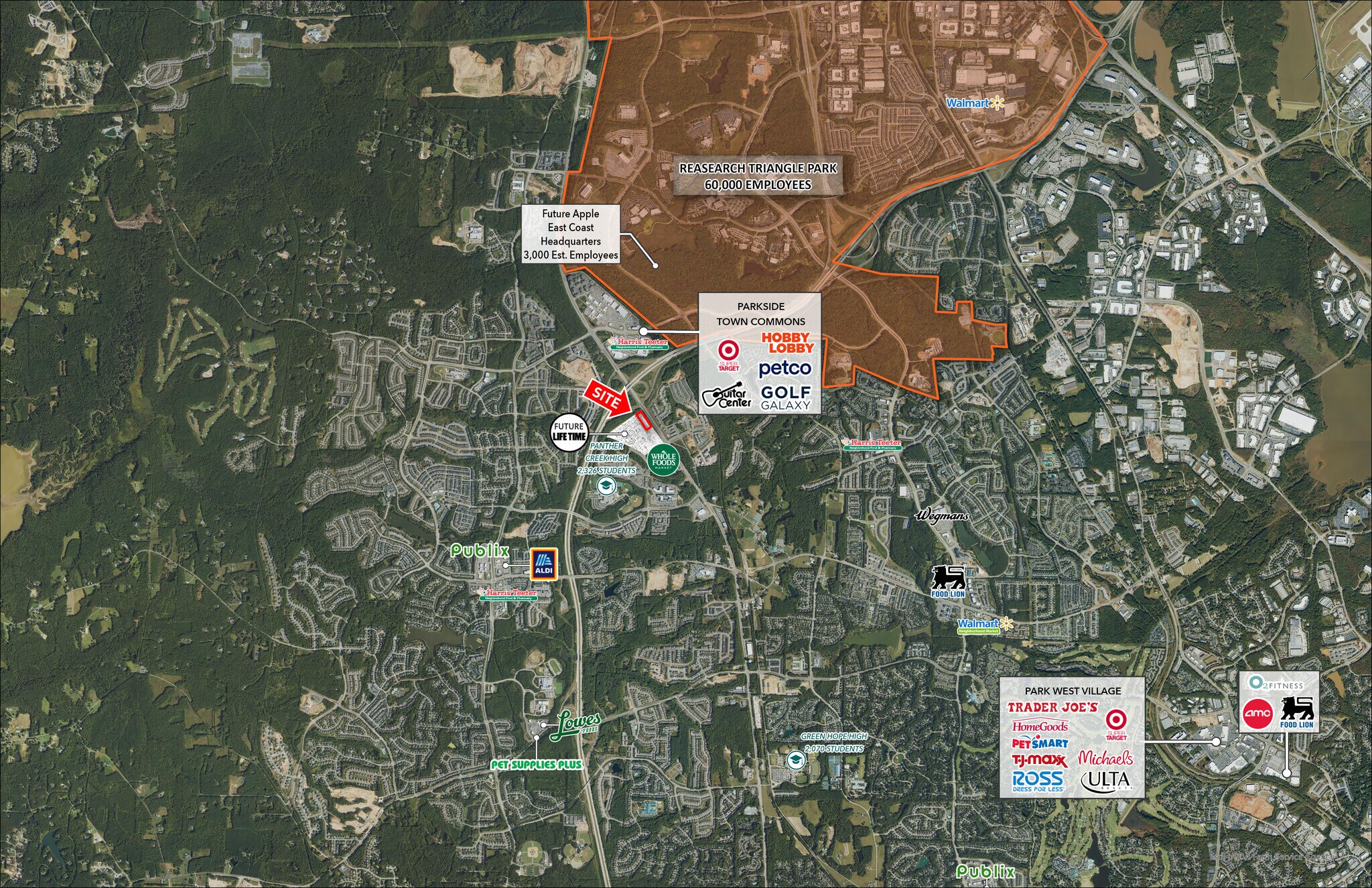 HWY 55 & Highcroft dr, Cary, NC à louer Aérien– Image 1 sur 4