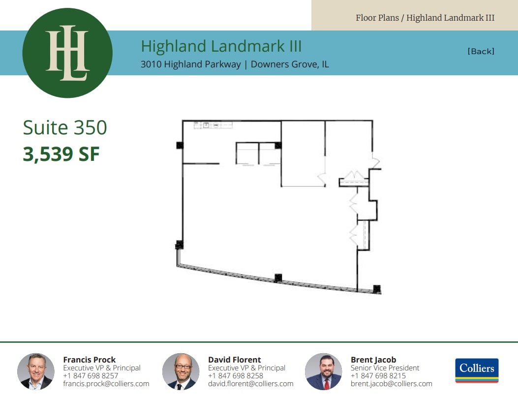 3010 Highland Pky, Downers Grove, IL à louer Plan d’étage– Image 1 sur 1